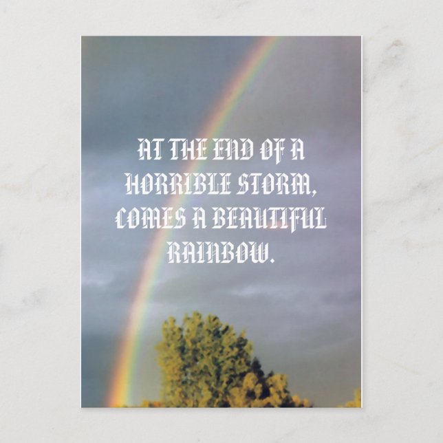 RAINBOW POSTCARD POSTKARTE (Vorderseite)
