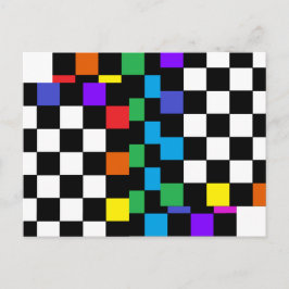 Rainbow Postcard Retro Postmodern Postkarte