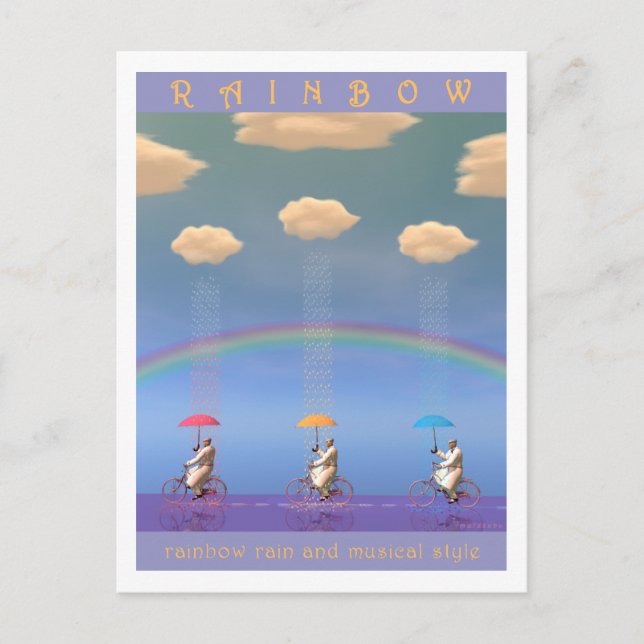 RAINBOW-Postkarte Postkarte (Vorderseite)