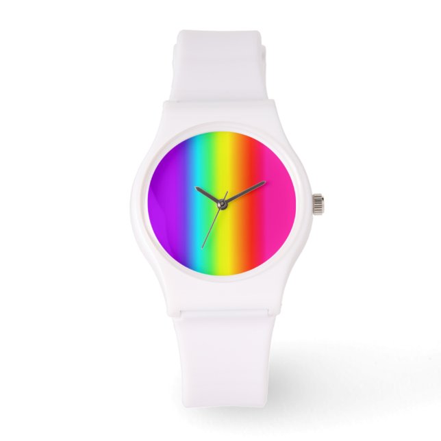 Rainbow Pride Armbanduhr (Vorderseite)