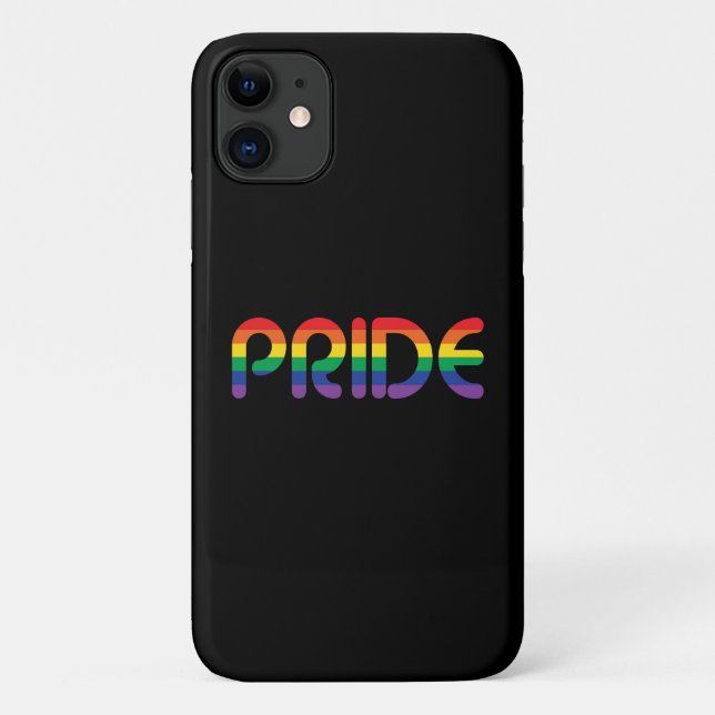 Rainbow Pride Ballon Letters Case-Mate iPhone Hülle (Rückseite)
