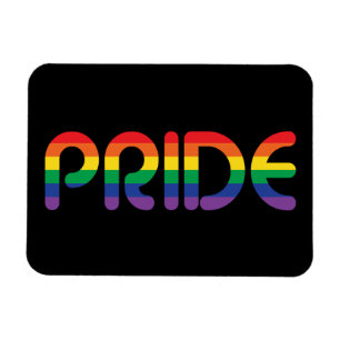 Rainbow Pride Ballon Letters Magnet