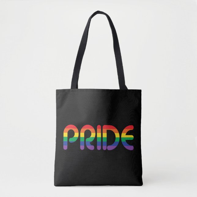 Rainbow Pride Ballon Letters Tasche (Vorderseite)