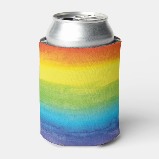 Rainbow Pride Bright Vibrann Dosenkühler (Kanne Vorderseite)