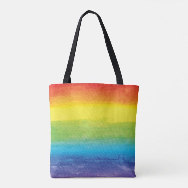 Rainbow Pride Bright Vibrann Tasche (Rückseite)