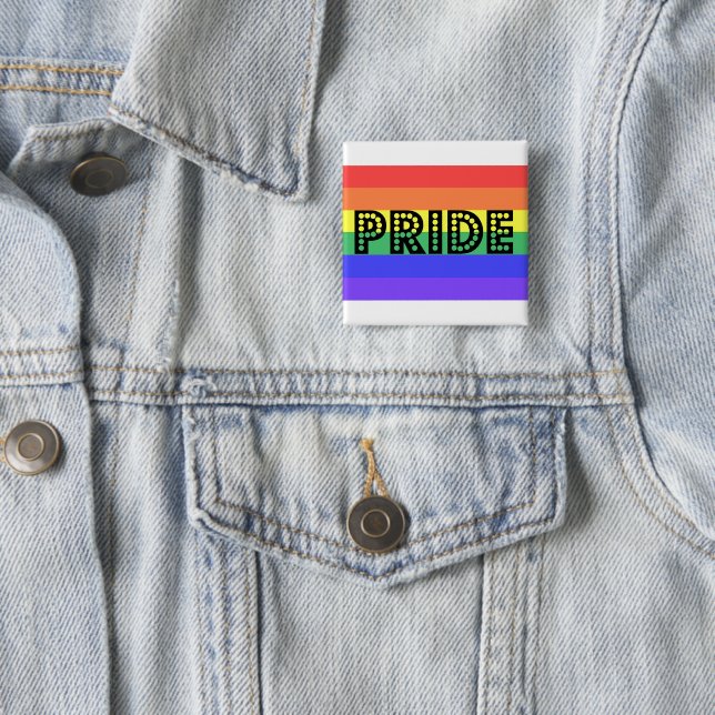 Rainbow Pride Button (Beispiel)