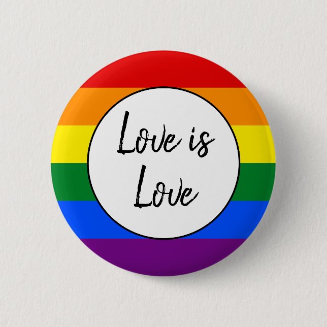Rainbow Pride Button (Vorderseite)