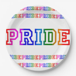 Rainbow PRIDE Celebration 9" Papier Party Plate Pappteller