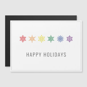 Rainbow Pride Christmas Magnetkarte