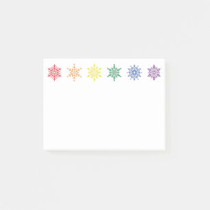 Rainbow Pride Christmas Post-it Klebezettel