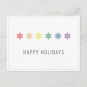 Rainbow Pride Christmas Postkarte