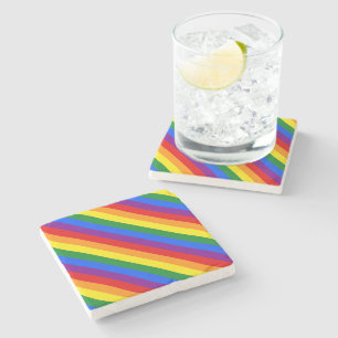 Rainbow Pride Diversity - Einbeziehung der Gleichb Steinuntersetzer