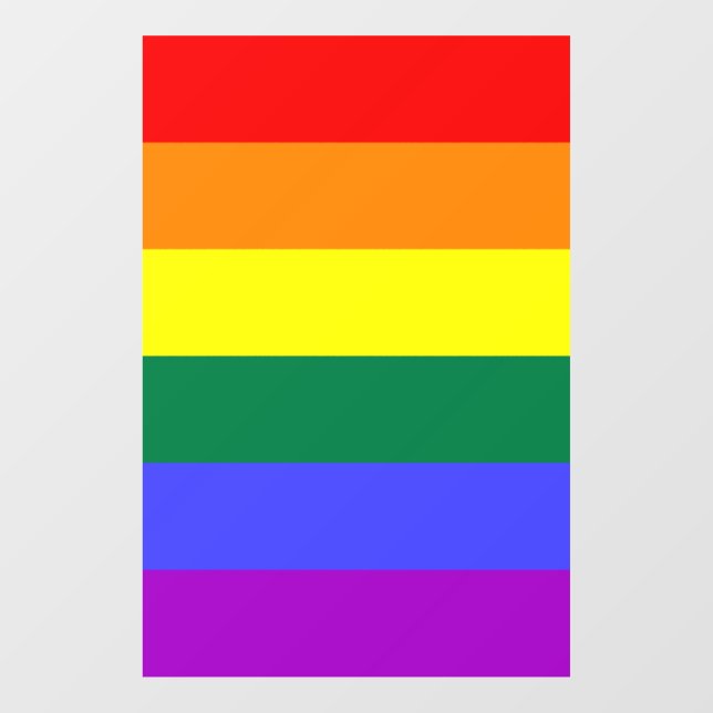 Rainbow-Pride-Flag  Fensteraufkleber (Blatt)