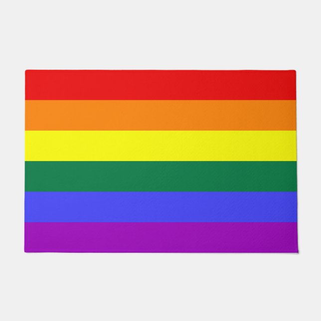 Rainbow-Pride-Flag Fußmatte (Vorderseite)