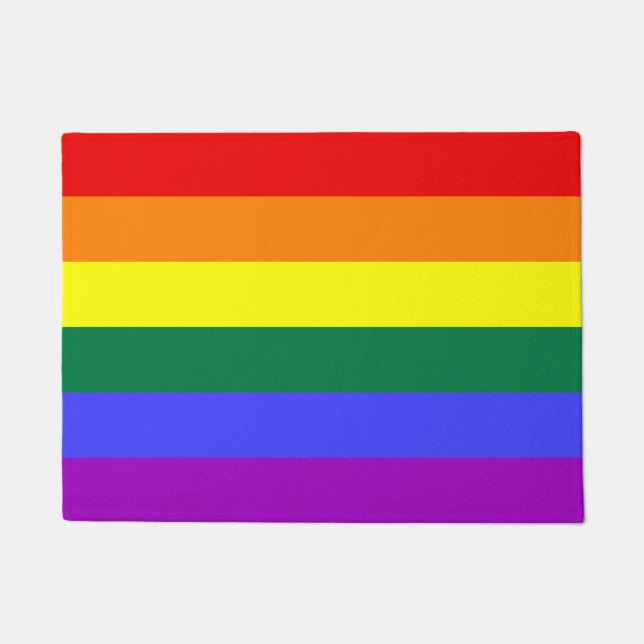Rainbow-Pride-Flag Fußmatte (Vorderseite)