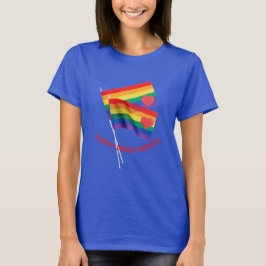 Rainbow Pride Flag Herz Liebe T - Shirt