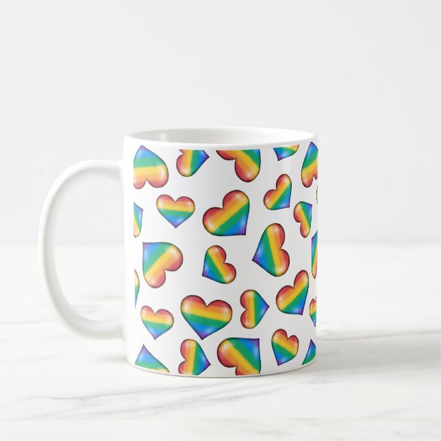 Rainbow Pride Flag Hörer Kaffee Tasse (Links)