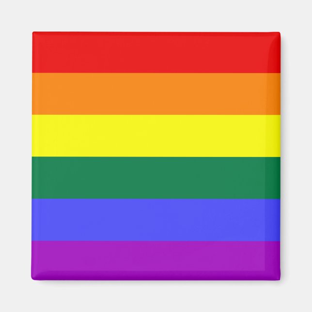 Rainbow Pride Flag Magnet (Vorne)