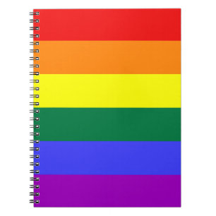 Rainbow Pride Flag Notebook Notizblock