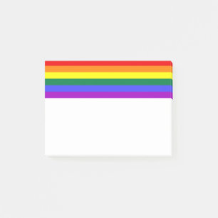 Rainbow-Pride-Flag Post-it Klebezettel