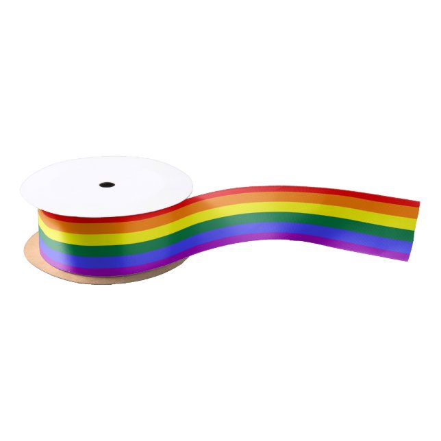 Rainbow-Pride-Flag Satinband (Spule)