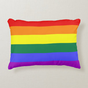 Rainbow-Pride-Flagge Dekokissen