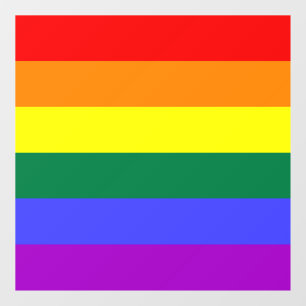 Rainbow-Pride-Flagge Fensteraufkleber