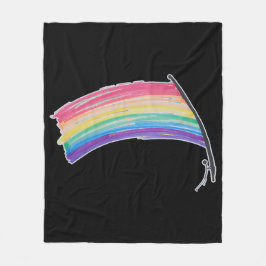 Rainbow-Pride-Flagge Fleecedecke