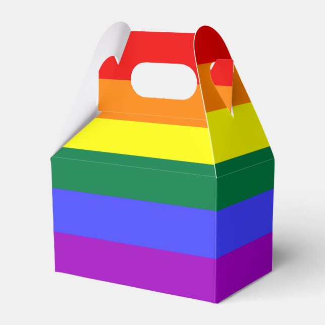 Rainbow-Pride-Flagge Geschenkschachtel (Vorderseite)