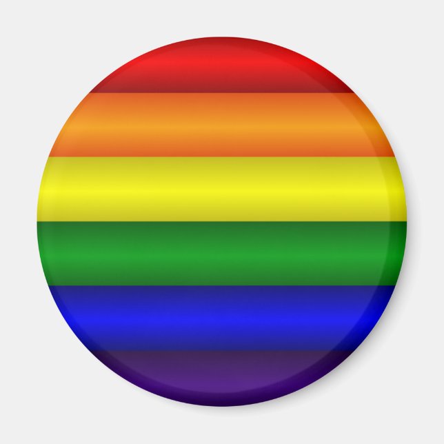 Rainbow-Pride-Flagge Magnet (Vorne)