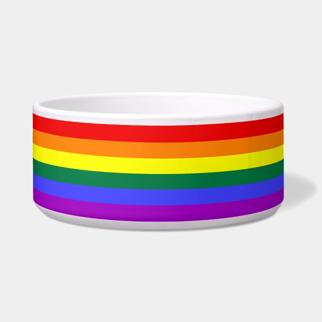 Rainbow-Pride-Flagge Napf (Vorderseite)
