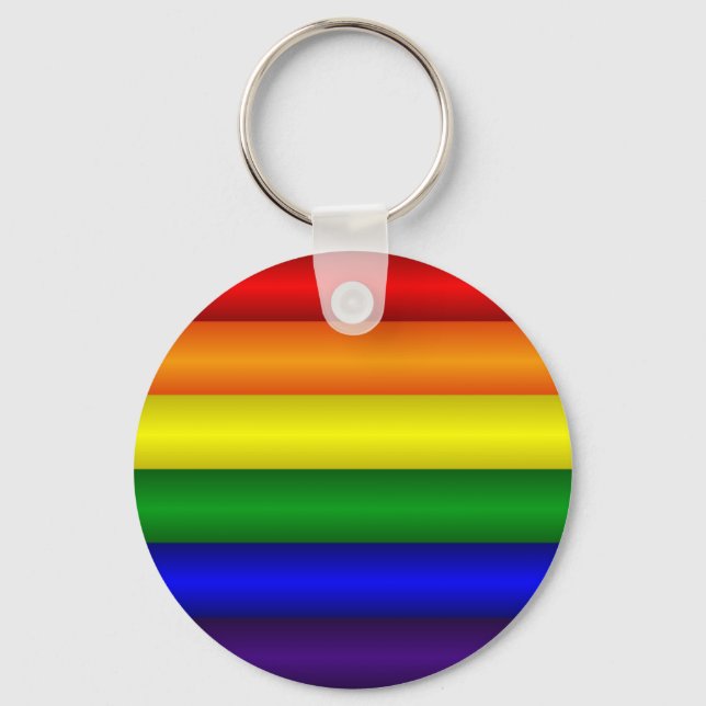 Rainbow-Pride-Flagge Schlüsselanhänger (Vorderseite)