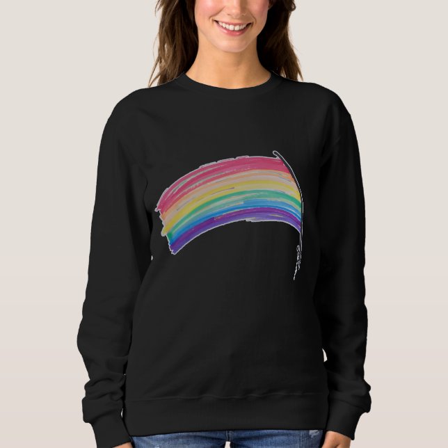 Rainbow-Pride-Flagge Sweatshirt (Vorderseite)