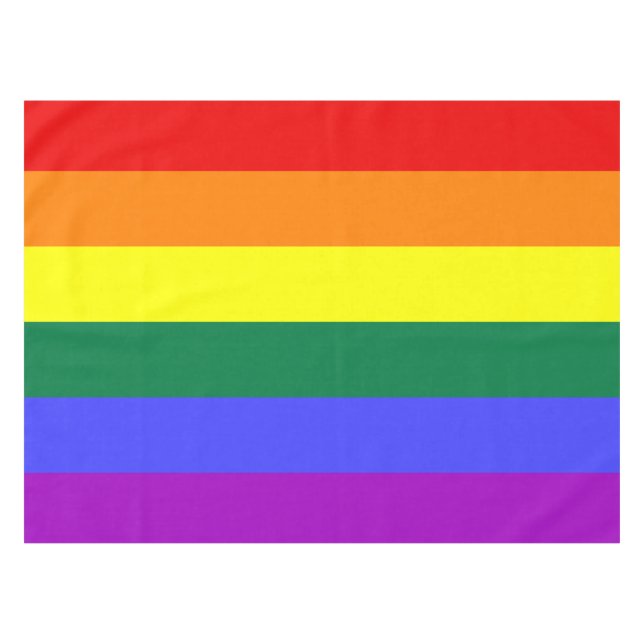 Rainbow-Pride-Flagge Tischdecke (Vorderseite (Horizontal))