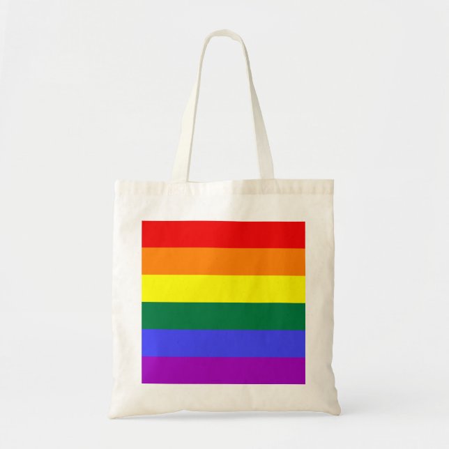 Rainbow-Pride-Flagge Tragetasche (Vorne)