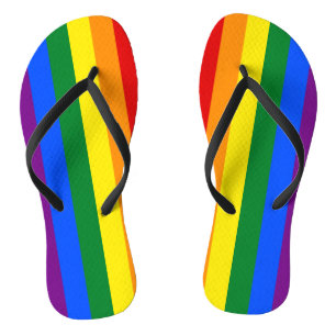 Rainbow Pride Flip Flops