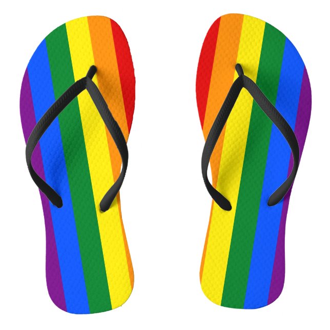 Rainbow Pride Flip Flops (Fußbett)