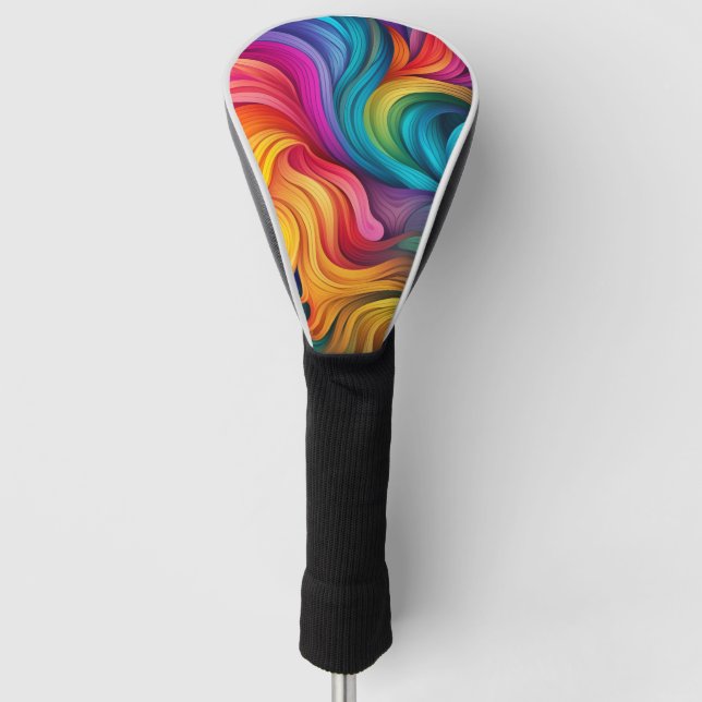 Rainbow Pride Golf Headcover (Vorderseite)