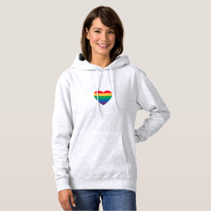 Rainbow Pride Herz Hoodie