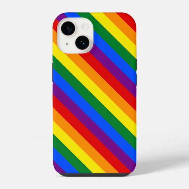 Rainbow Pride iPhone 14 Hülle (Rückseite)