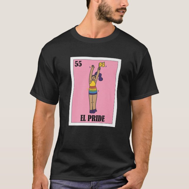 Rainbow Pride LGBT Lottery Design - Mexican Bingo  T-Shirt (Vorderseite)