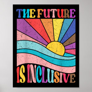 Rainbow Pride Lgbtq Zukunft ist integrative sozial Poster