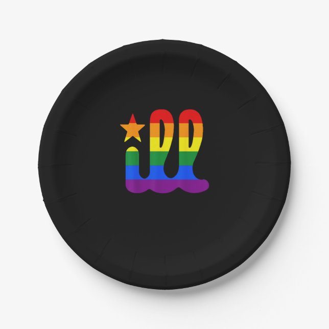 Rainbow Pride Liebe Philadelphia Philly Gay Pri Pappteller (Vorderseite)