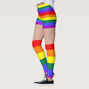 Rainbow Pride Long Socks Shorts Neuheit Spaß Leggings
