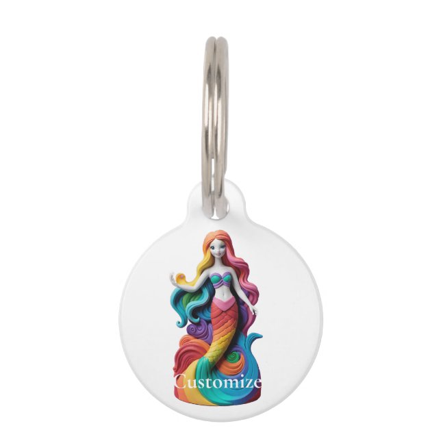 Rainbow Pride Mermaid Thunder_Cove Haustiermarke (Vorderseite)