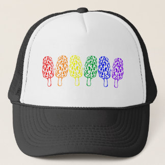 Rainbow Pride Morel Mushrooms Truckerkappe