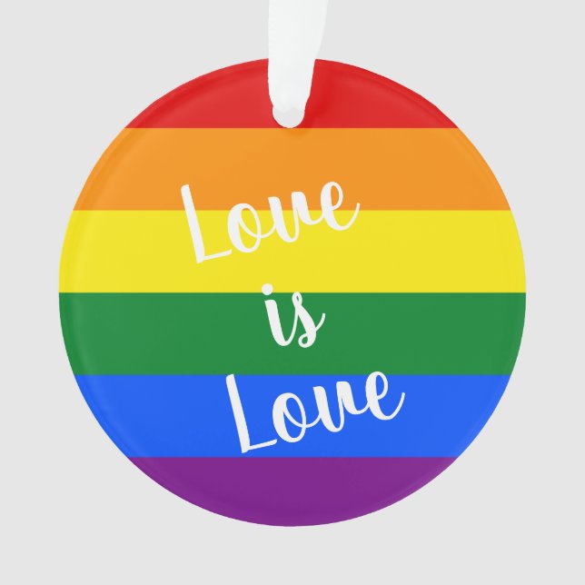 Rainbow Pride Ornament (Vorderseite)