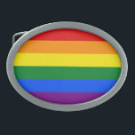 Rainbow Pride Ovale Gürtelschnalle<br><div class="desc">Die Regenbogenflagge repräsentiert das Diversity von Schwulen und Lesben auf der ganzen Welt. In der ursprünglichen 8-Farben Version stand Rosa für Sexualität, rot für Leben, orange für Heilung, gelb für die Sonne, grün für die Natur, türkis für Kunst, indigo für Harmonie und violett für Geist.</div>