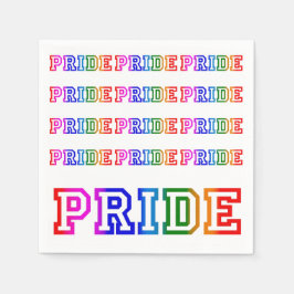 Rainbow PRIDE Paper Cocktail Party Napkins Serviette