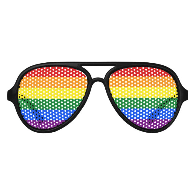 Rainbow Pride Partybrille (Vorderseite)